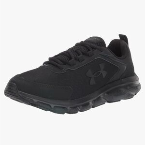Under Armour CHARGED ASSERT 9D Running Black Sneaker Shoes Women's Size 9
